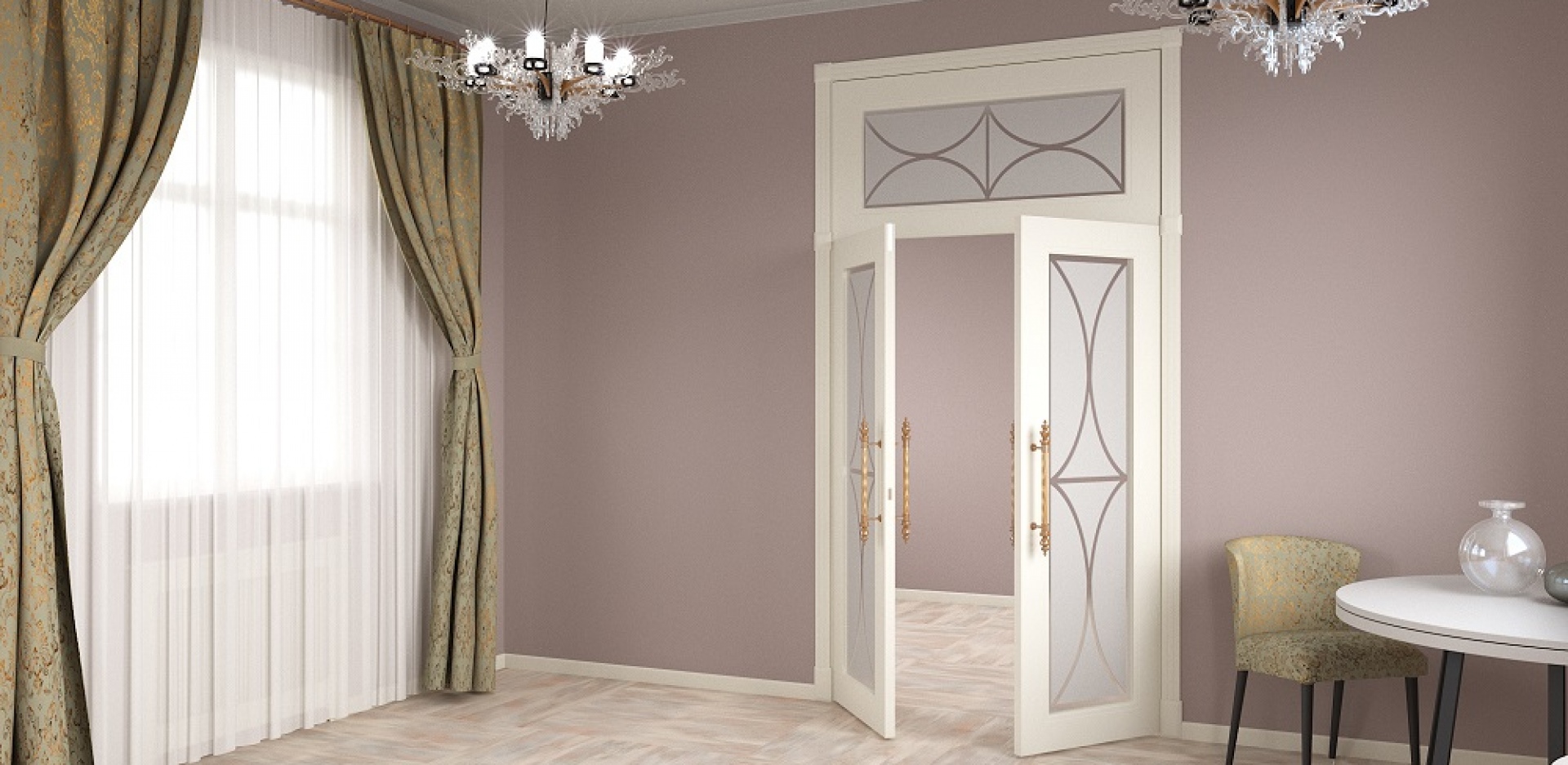 Двери со стеклом